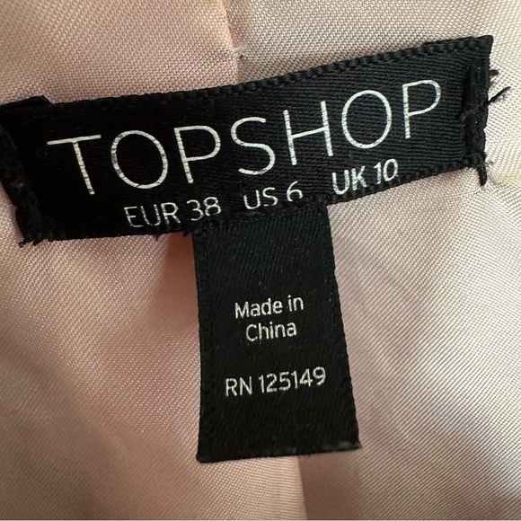 Topshop Bobby Borg Coat - Size 6 US - Picture 6 of 8